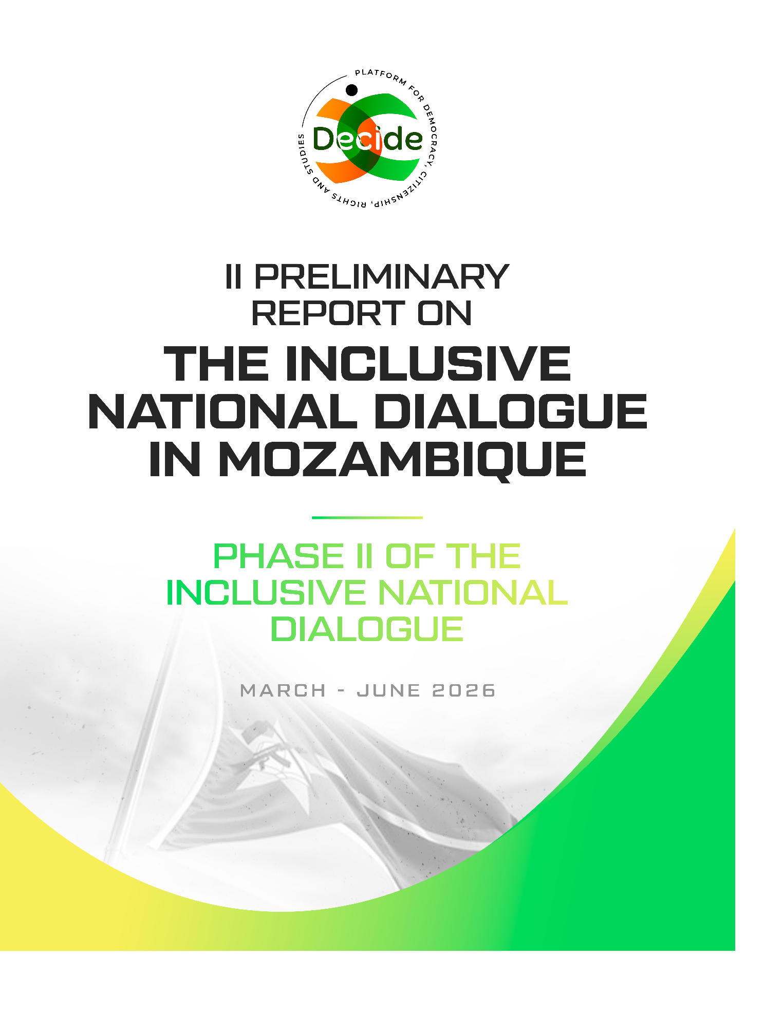 PHASE II OF THE INCLUSIVE NATIONAL DIALOGUE